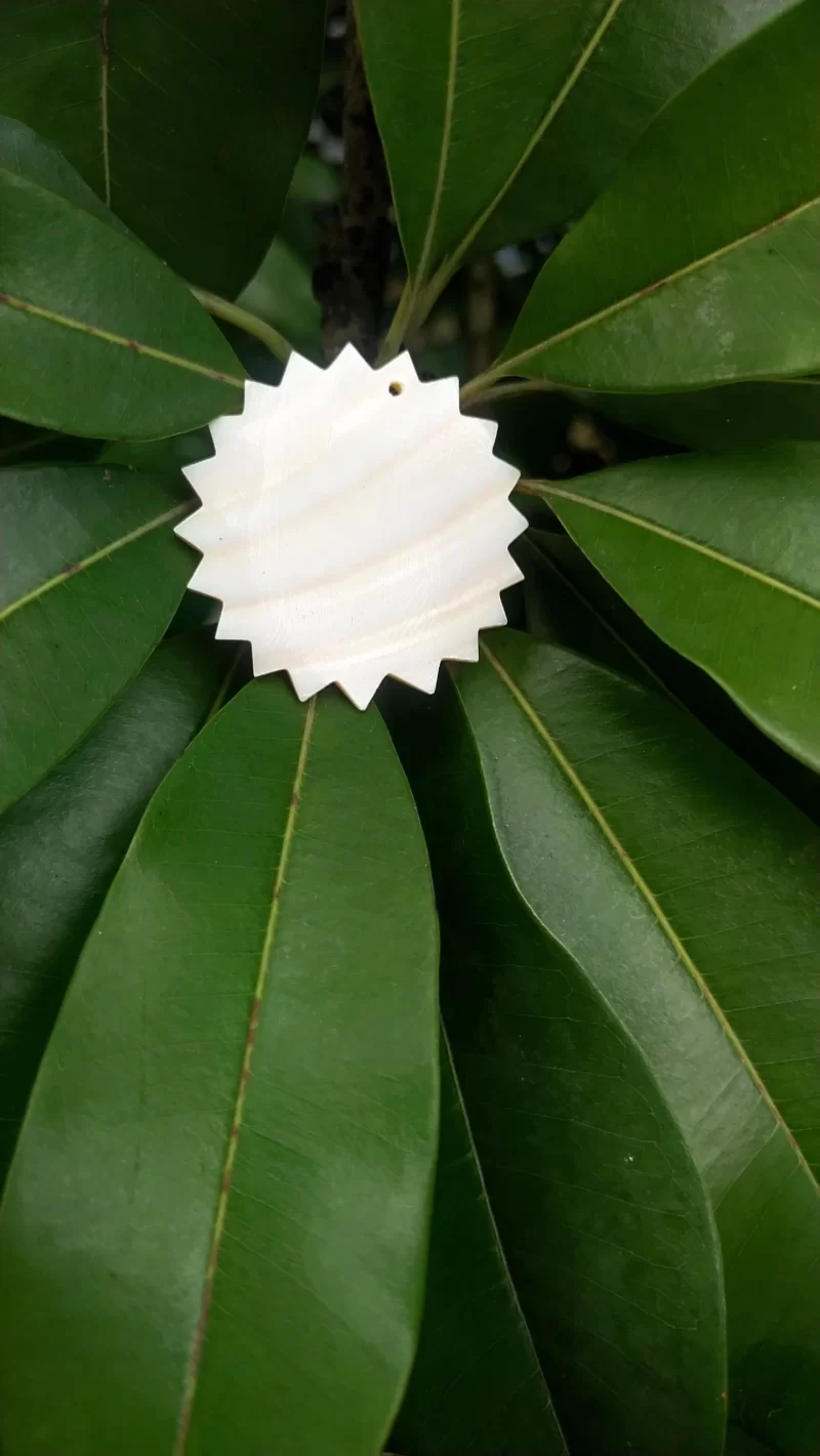 Zigzag Mother of pearl shells Customized Design (1 inch & 4 inch) - Image 2