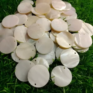 Circle Mother of pearl shells (1 inch & 4 inch) Minimum order 20 pieces
