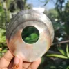 { 3 Inch } Natural Circle  Mother of pearl shells Shine Black and White ( Customized Design) - Image 3