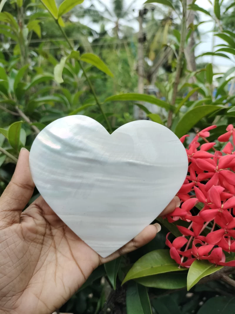 4 Inch Heart Mother of pearl shells (Customized Design)