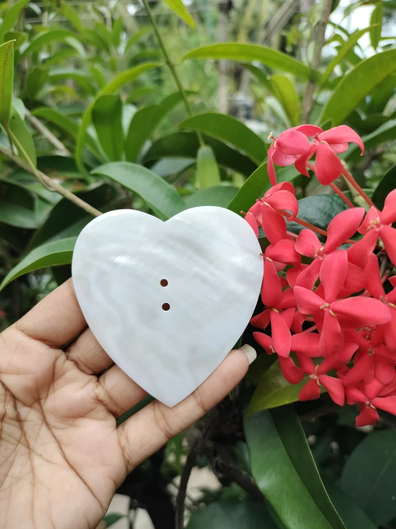 2.5 Inch Heart Mother of pearl shells (Customized Design)