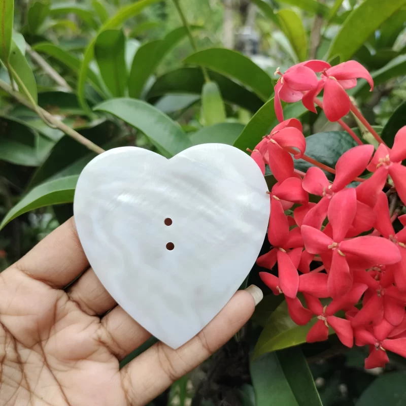 2.5 Inch Heart Mother of pearl shells (Customized Design)