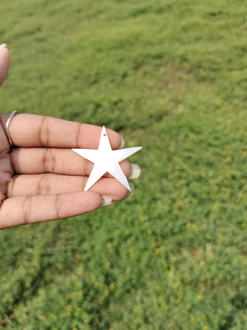 1 Inch Star Mother of pearl shells { Customized Design }