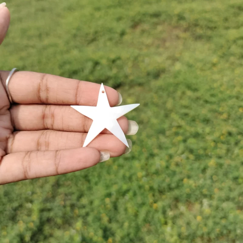 1 Inch Star Mother of pearl shells { Customized Design }