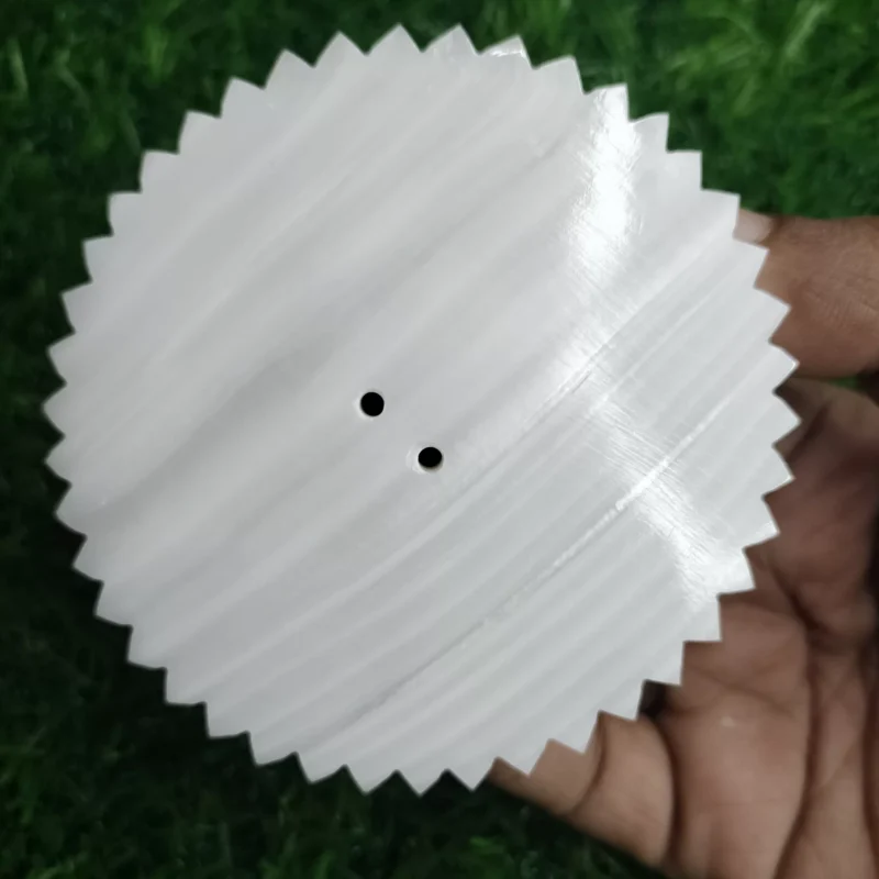 3 Inch Zigzag Mother of pearl shells { Customized Design }