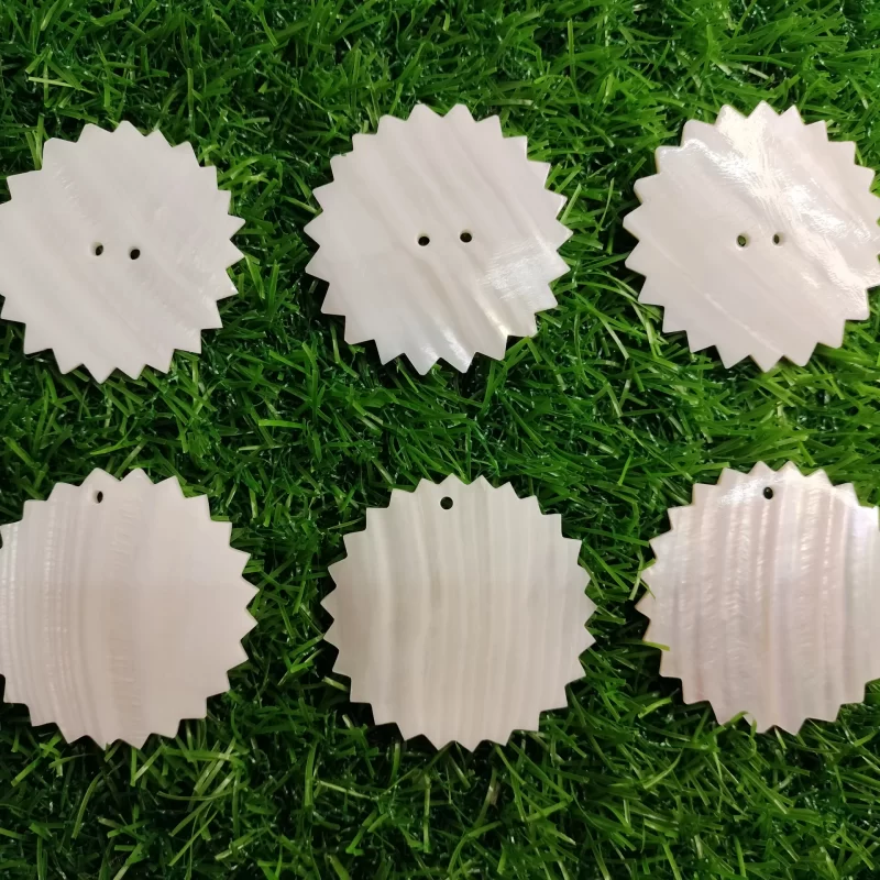 2 Inch Zigzag Mother of pearl shells { Customized Design }