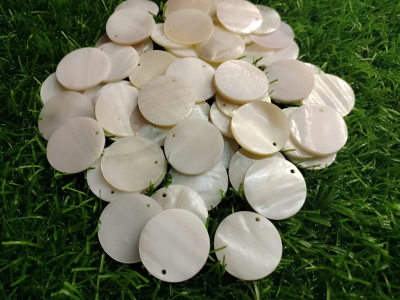 1 Inch Circle Mother of pearl shells { Customized Design }