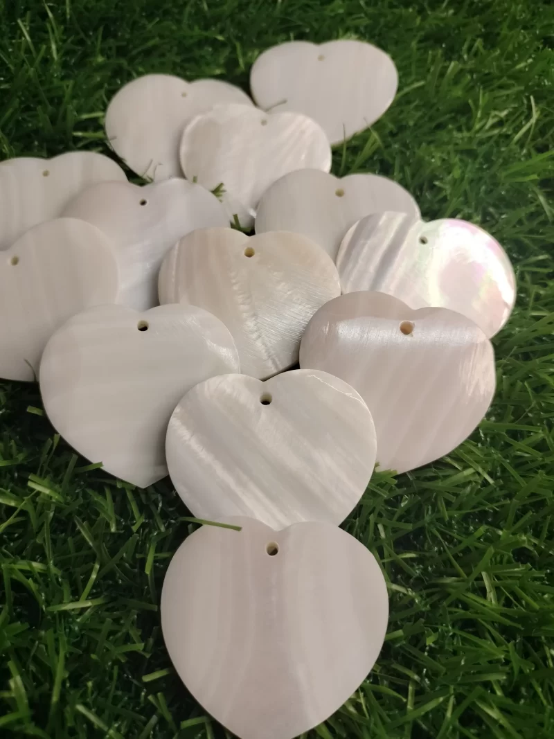 1.5 Inch Heart shape Mother of pearl shells (Customized Design) - Image 6