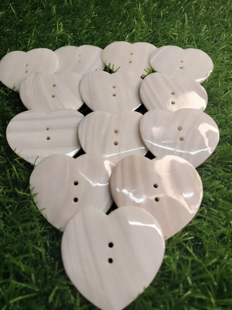 2 Inch Heart Mother of pearl shells (Customized Design) - Image 3