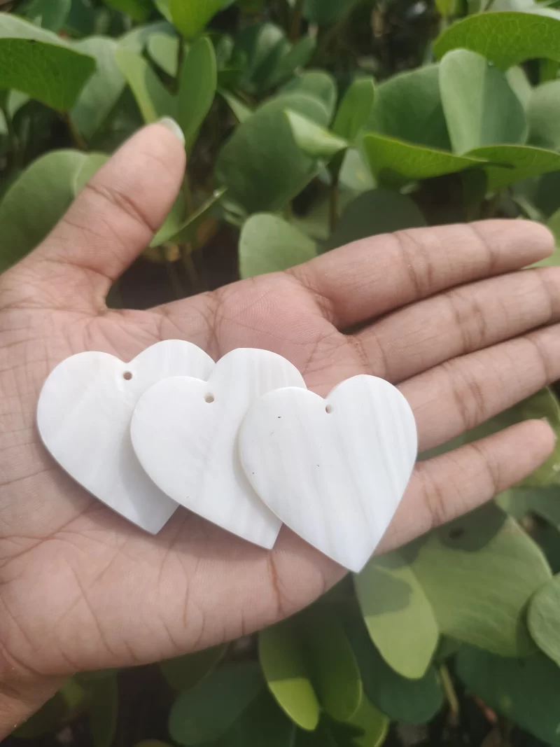 1.5 Inch Heart Mother of pearl shells (Customized Design) - Image 2