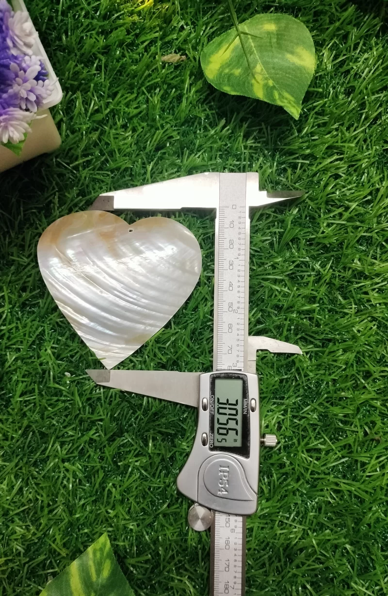 3 Inch Heart Mother of pearl shells (Customized Design)