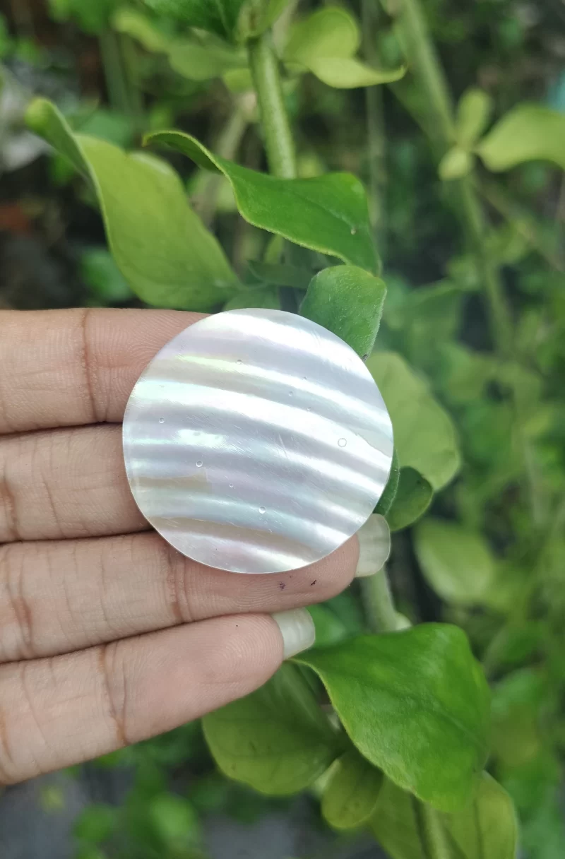 1 Inch Circle Mother of pearl shells { Customized Design }