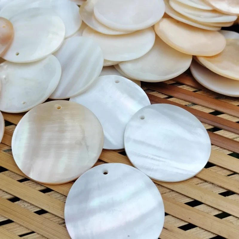 1.5 Inch Circle Mother of pearl shells { Customized Design }