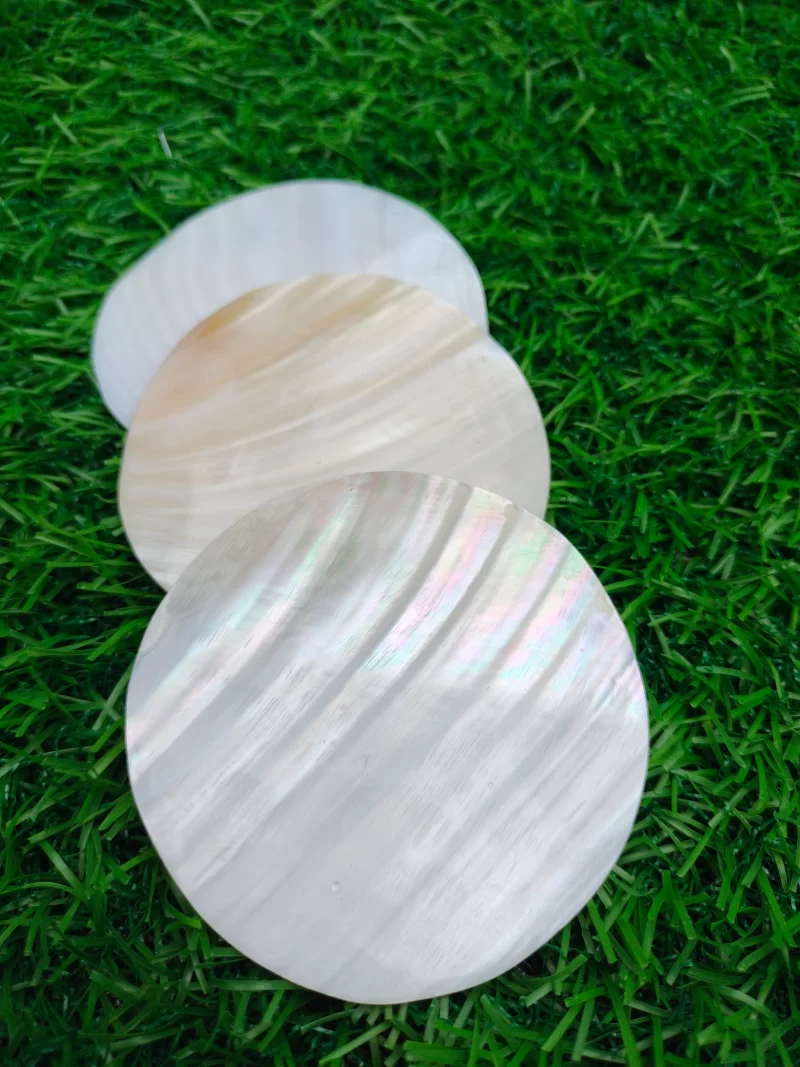 3 Inch Circle Mother of pearl shells { Customized Design }