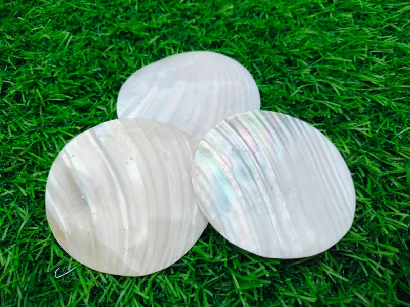 3 Inch Circle Mother of pearl shells { Customized Design }