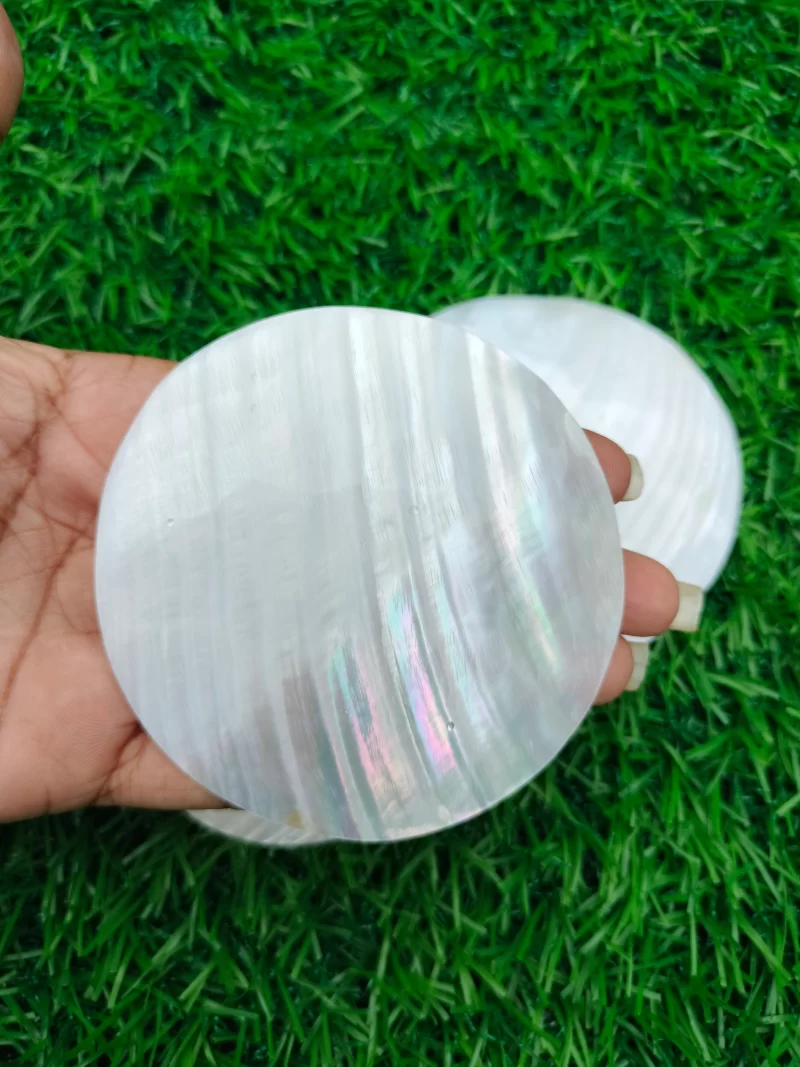 3 Inch Circle Mother of pearl shells { Customized Design }