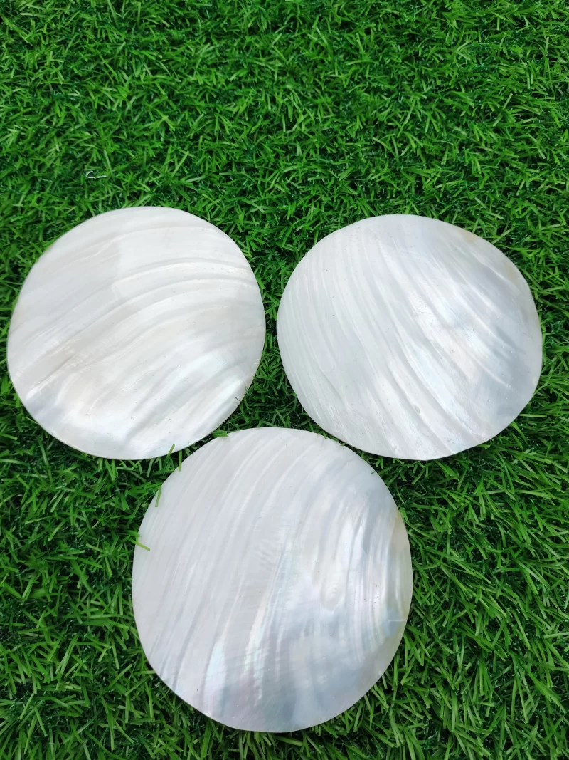 4 Inch Circle Mother of pearl shells { Customized Design }