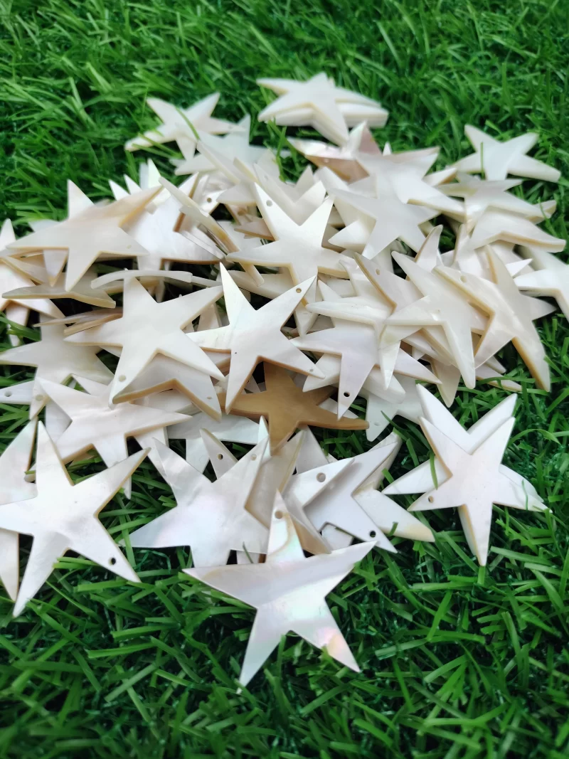 1 Inch Star Mother of pearl shells { Customized Design }