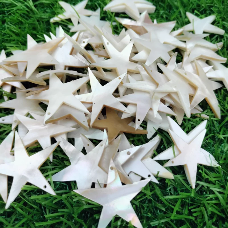 1 Inch Star Mother of pearl shells { Customized Design }