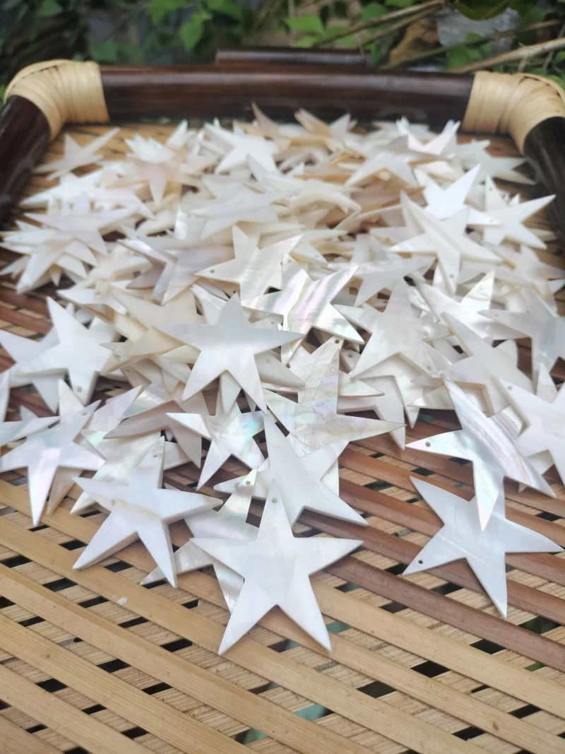 1.5 Inch Star Mother of pearl shells { Customized Design }