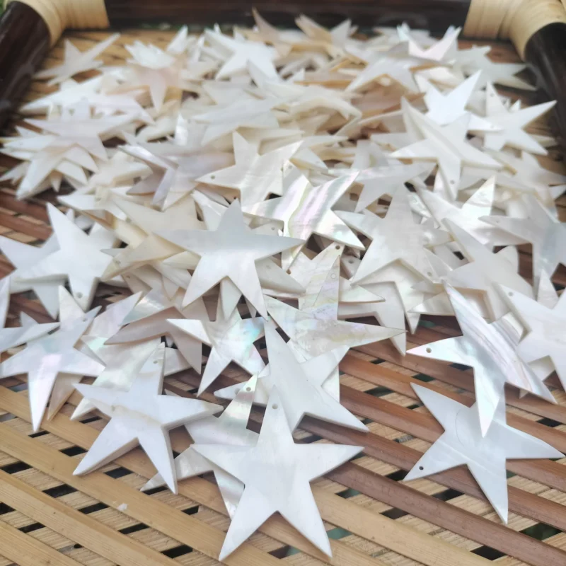 1.5 Inch Star Mother of pearl shells { Customized Design }