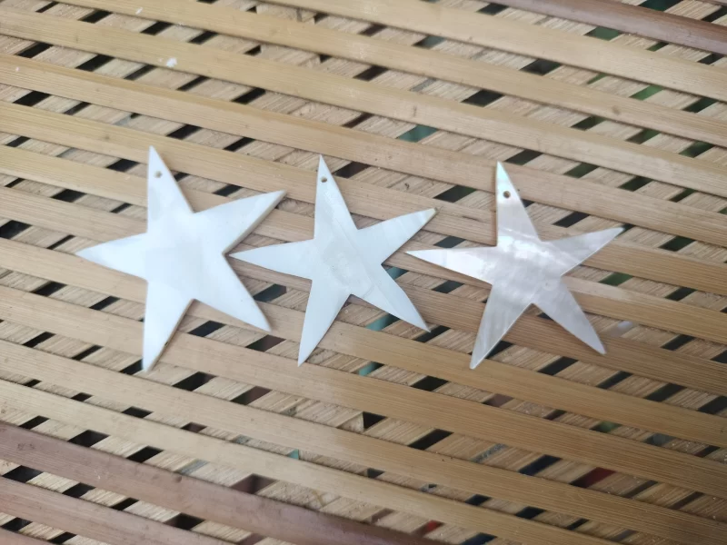 1.5 Inch Star Mother of pearl shells { Customized Design }