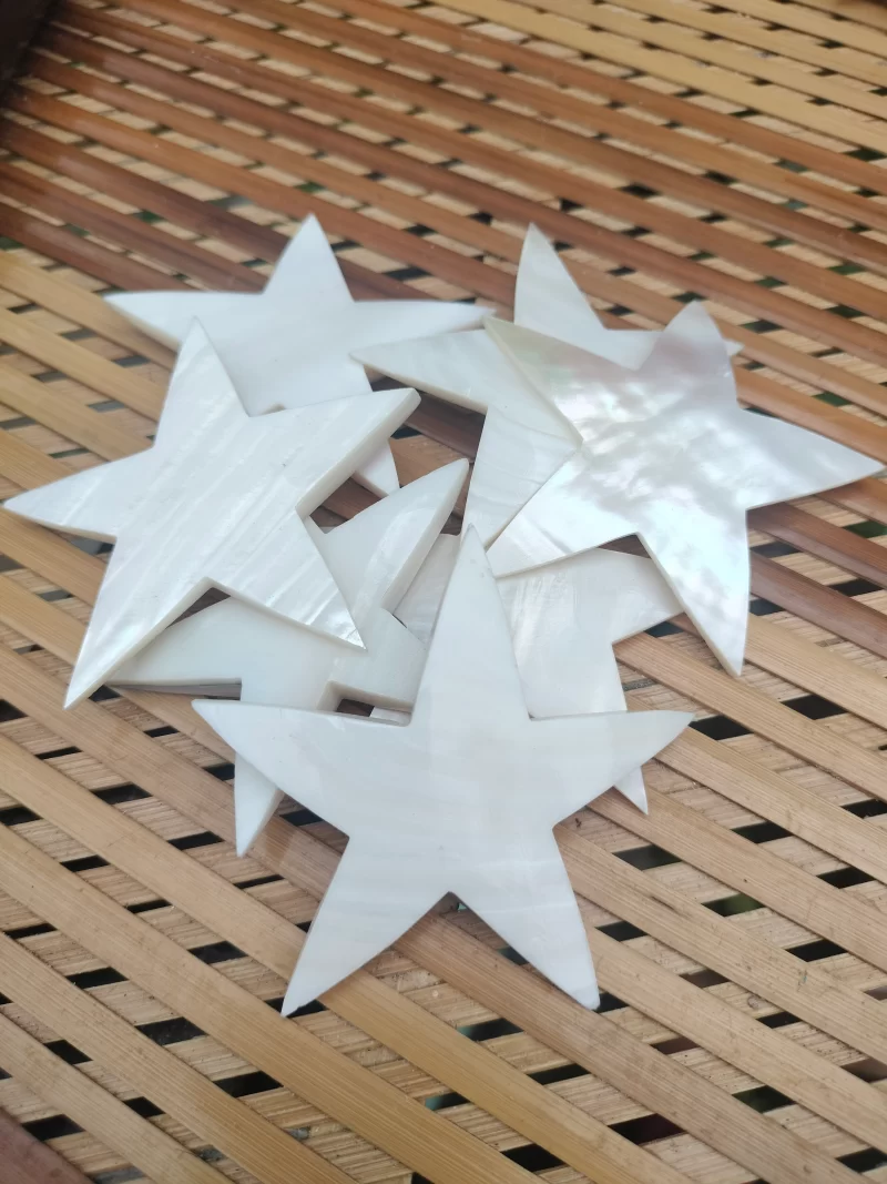 2 Inch Star Mother of pearl shells { Customized Design }