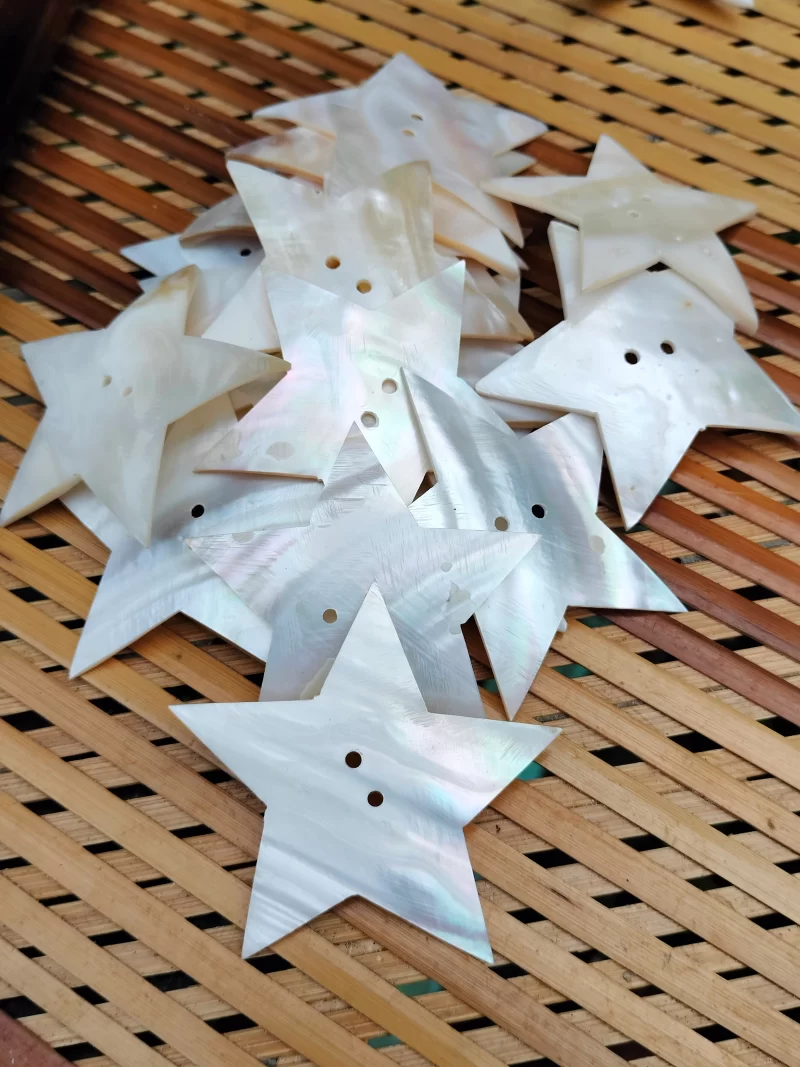 2 Inch Star Mother of pearl shells { Customized Design }