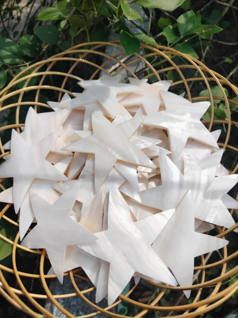3 Inch Star Shape Mother of pearl shells { Customized Design }