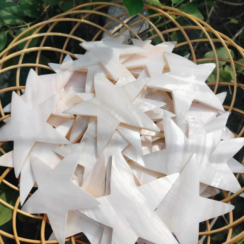 3 Inch Star Shape Mother of pearl shells { Customized Design }