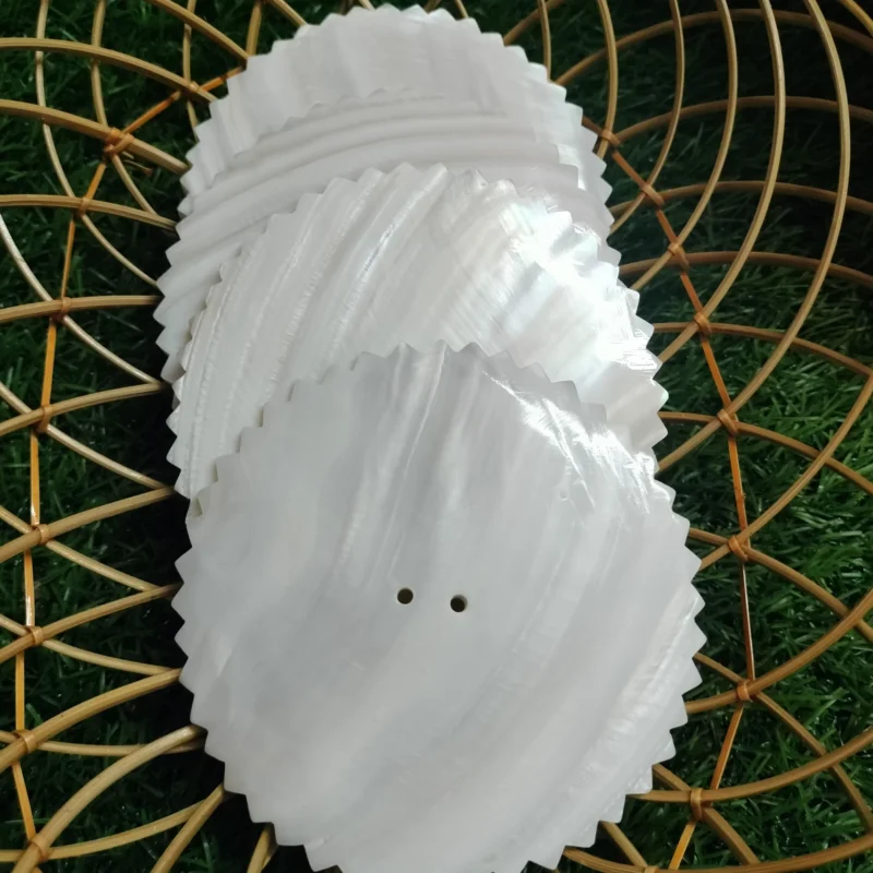 4 Inch Zigzag shape Mother of pearl shells { Customized Design }