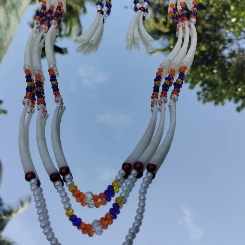 Handmade Dentalium Necklace and Earings