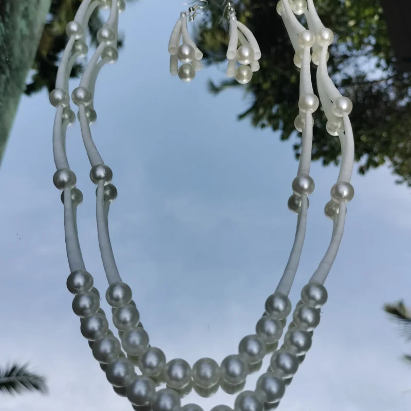 Handmade Dentalium Necklace and Earings