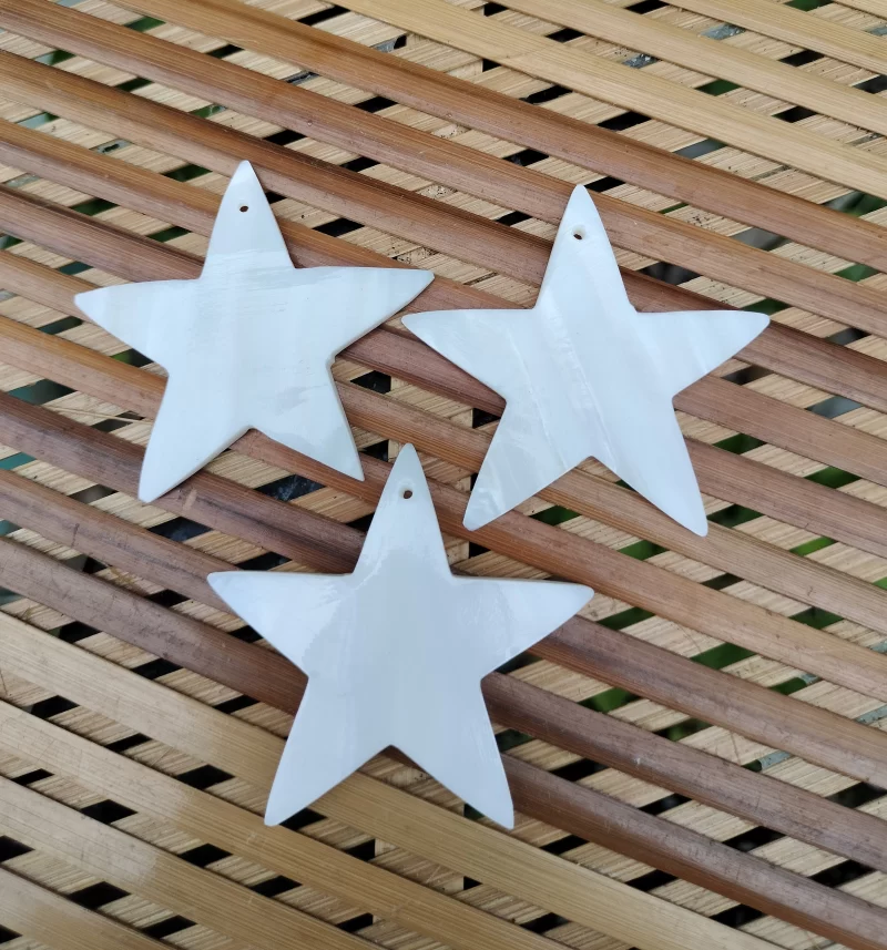 2 Inch Star shape Mother of pearl shells { Customized Design }