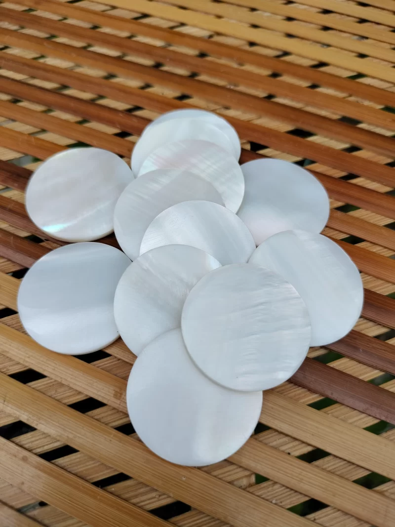 1 Inch Circle Mother of pearl shells { Customized Design }