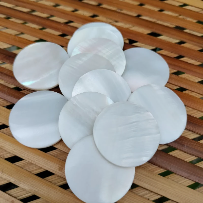 1 Inch Circle Mother of pearl shells { Customized Design }