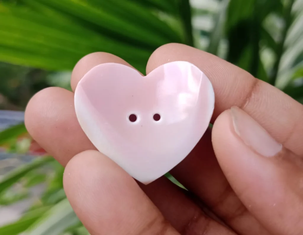 Pink Conch Shell Heart Shape 4 Inch Natural Pink Conch Shell Heart Shape Hand Carved Pink Conch Shell Heart Shape