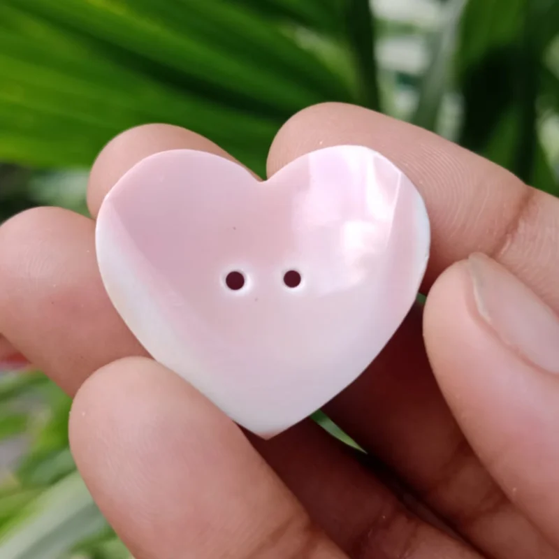 Pink Conch Shell Heart Shape 4 Inch Natural Pink Conch Shell Heart Shape Hand Carved Pink Conch Shell Heart Shape